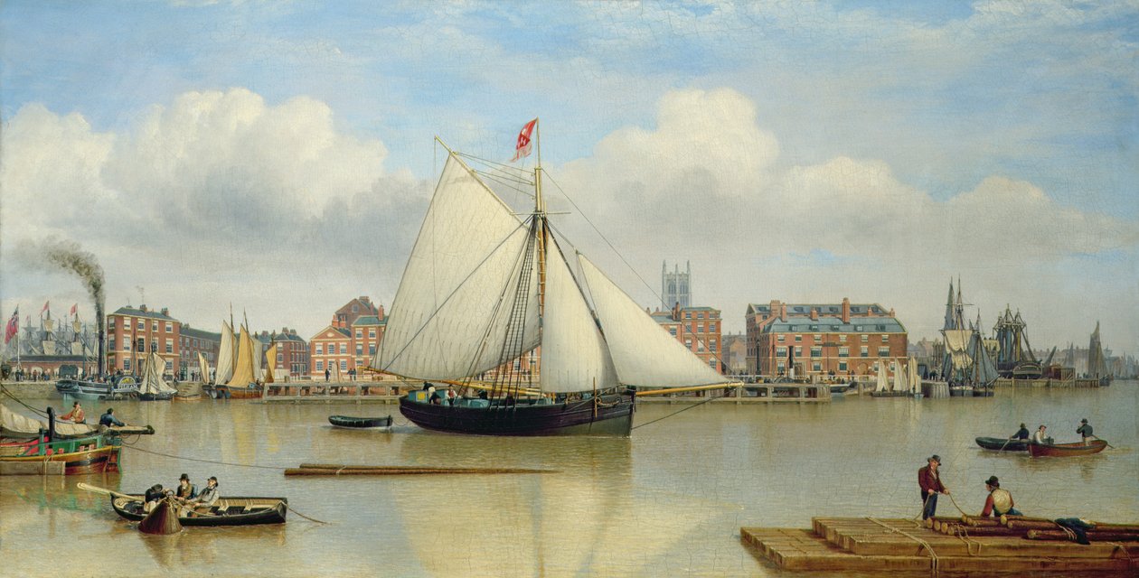 Hull fra Humber, ca. 1837 (olie på lærred) af John Ward