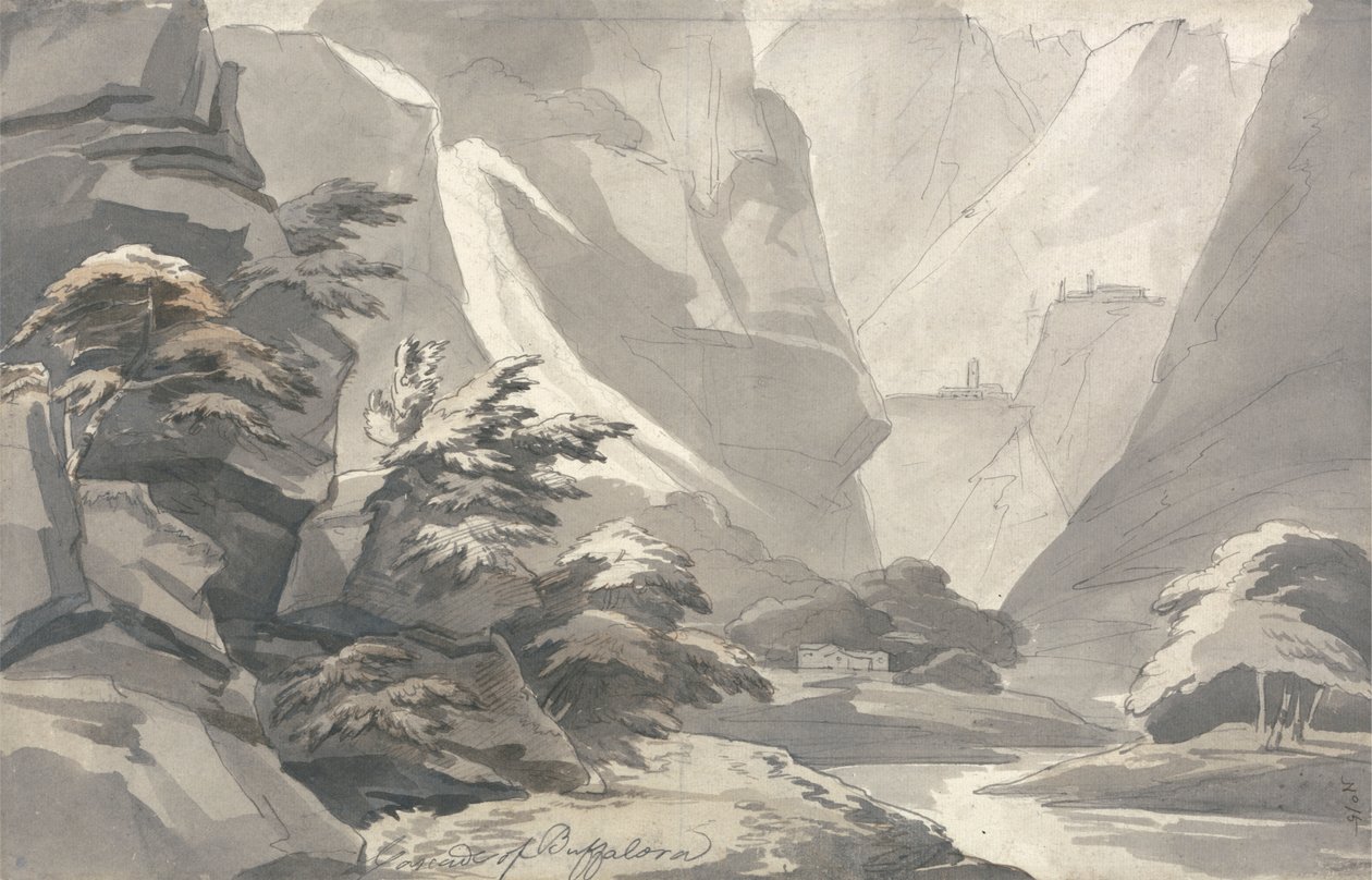 Cascade of Buffalora af John Warwick Smith