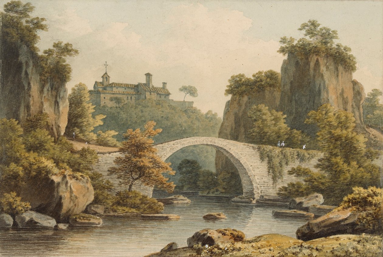 Civita Castellana, c1792-1799 af John Warwick Smith