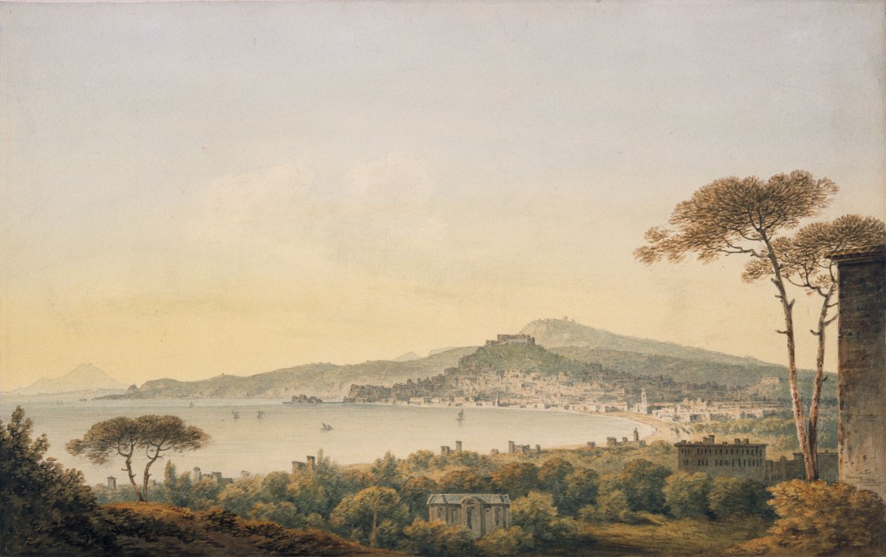 Napoli fra Sir William Hamiltons villa, 1780-1782 af John Warwick Smith