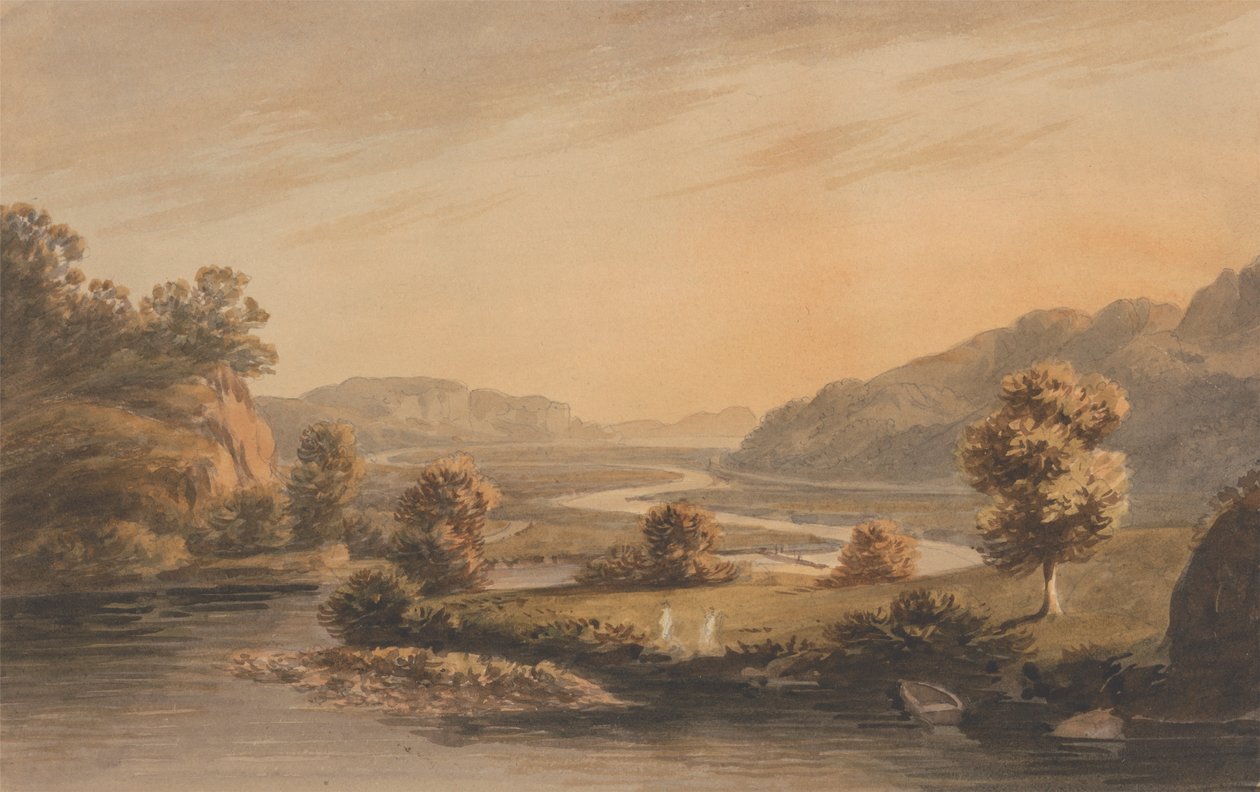I nærheden af Pont Aberglaslyn af John Warwick Smith