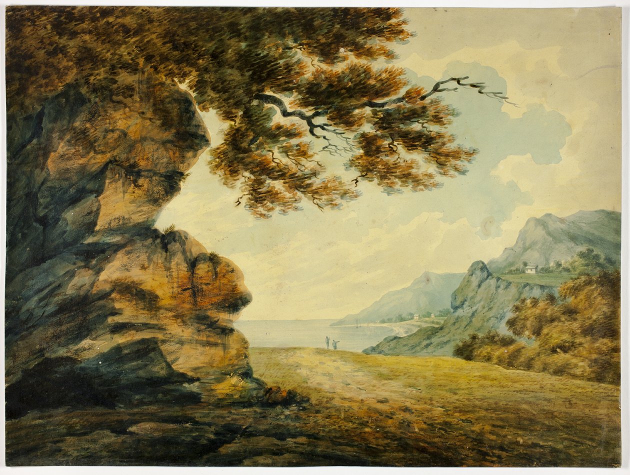 To figurer kigger på bugten af John Warwick Smith