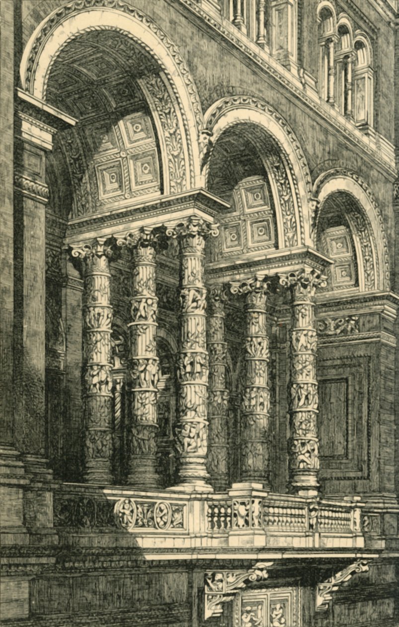 Central Recess in the Principal Quadrangle, c1860