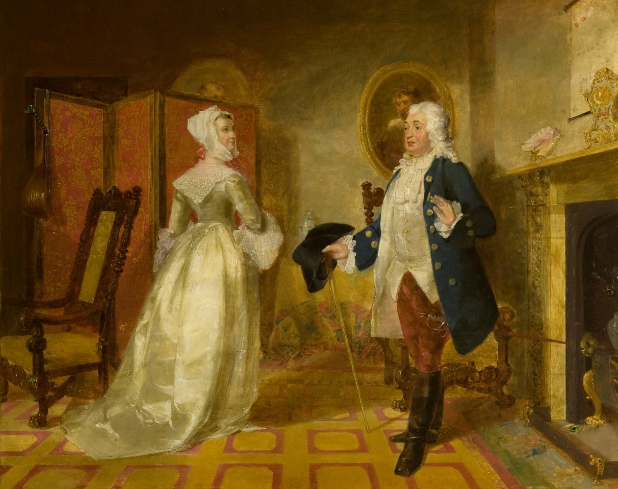The Laird of Cockpen og elskerinde Jean af John Watson Gordon