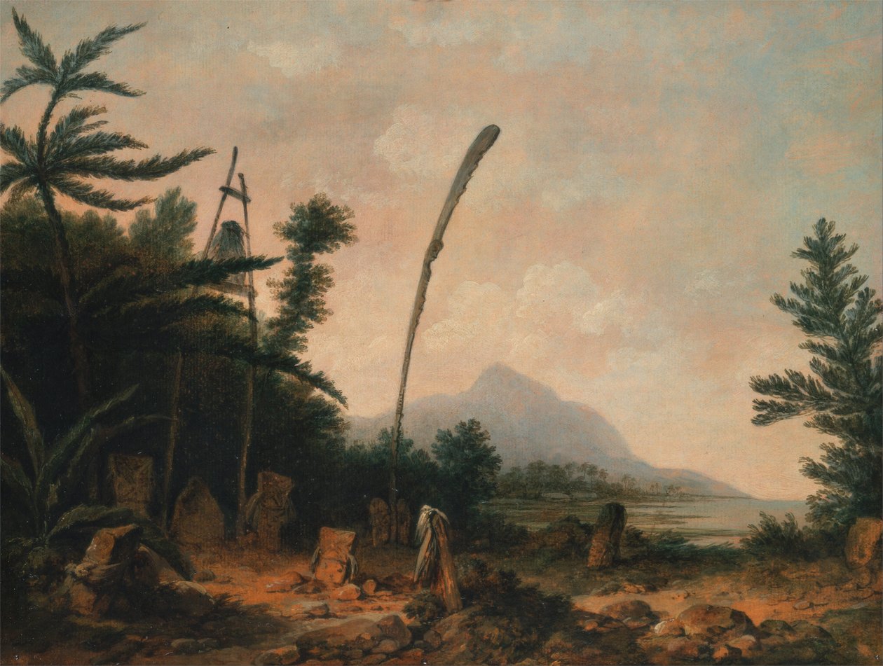 Begravelsesplads i Sydhavet af John Webber