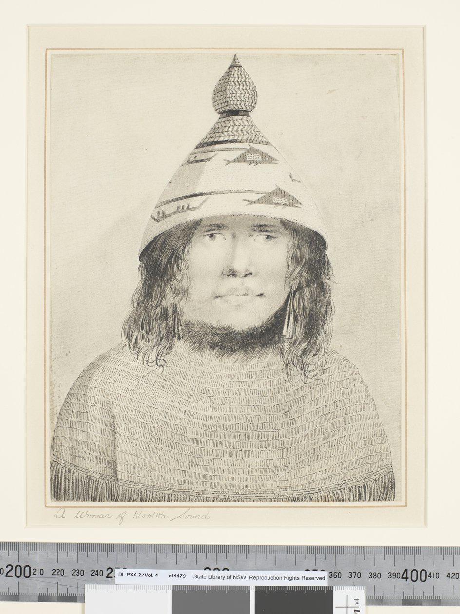 F.22 A Woman of Nootka Sound, ca. 1773-84 (akvarel) af John Webber