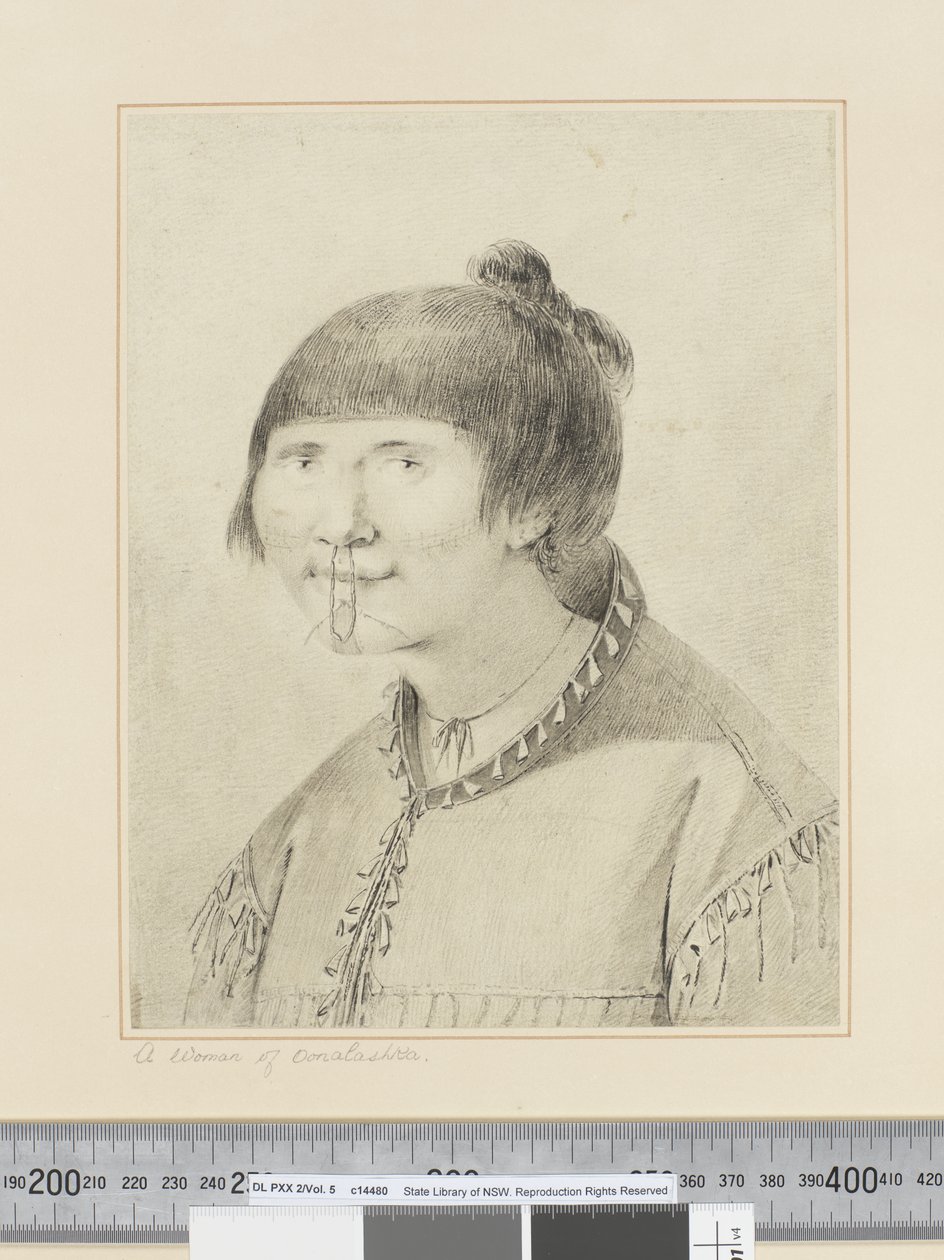 F.29 A Woman of Oonalashka, ca. 1773-84 (akvarel) af John Webber