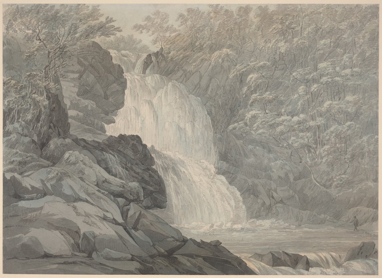Mawddach-vandfaldene nær Dolgelly af John Webber