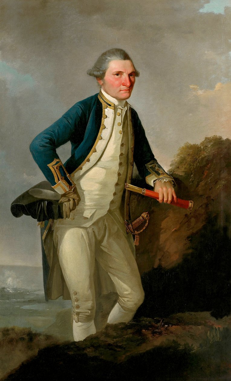 Portræt af kaptajn James Cook af John Webber