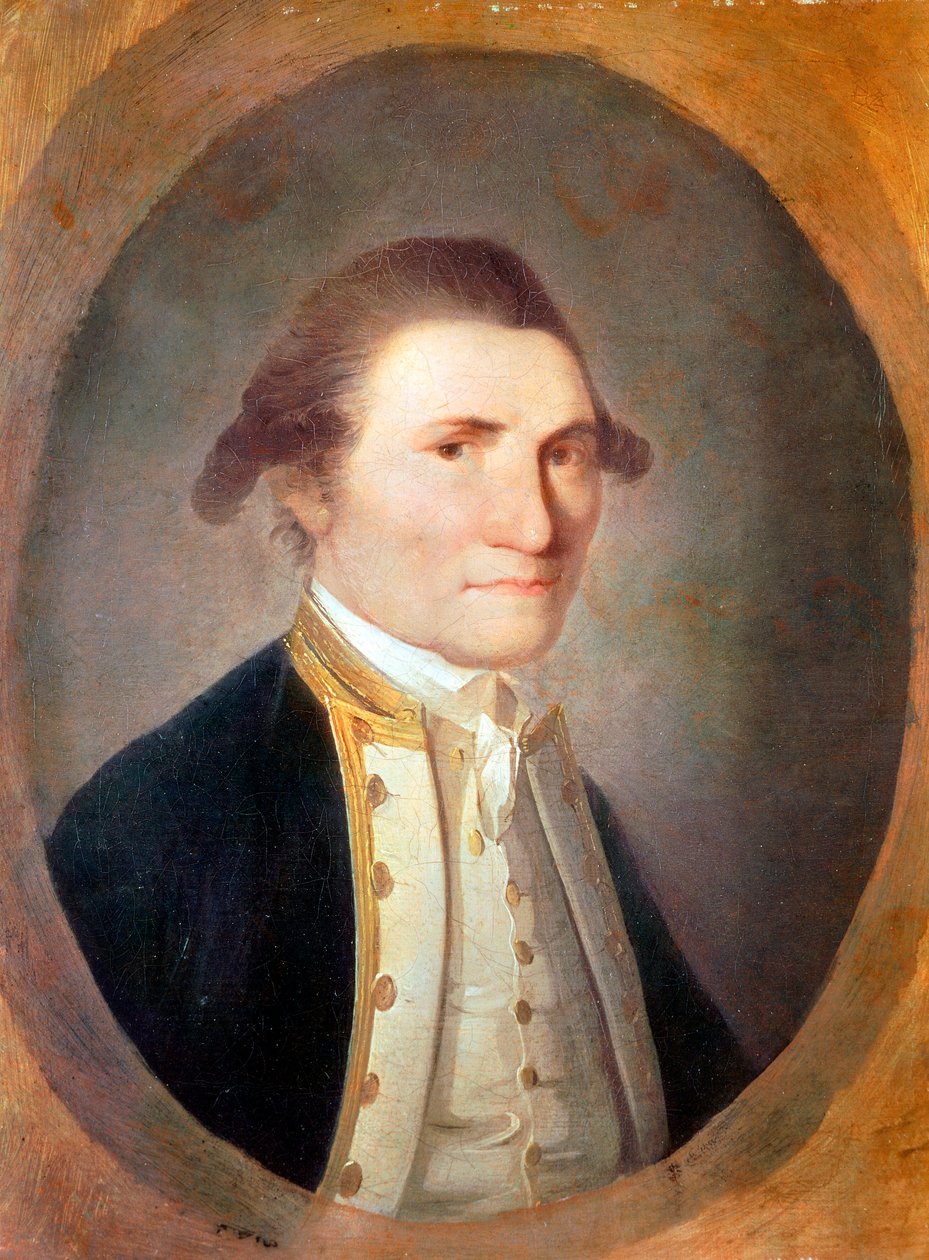 Portræt af James Cook (olie på lærred af John Webber