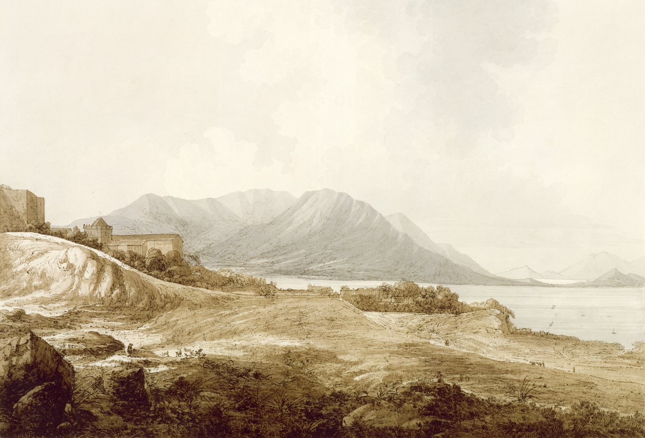 Udsigt i Macao inklusive Camoens residens, hvor han skrev sin Lusiad, fra 