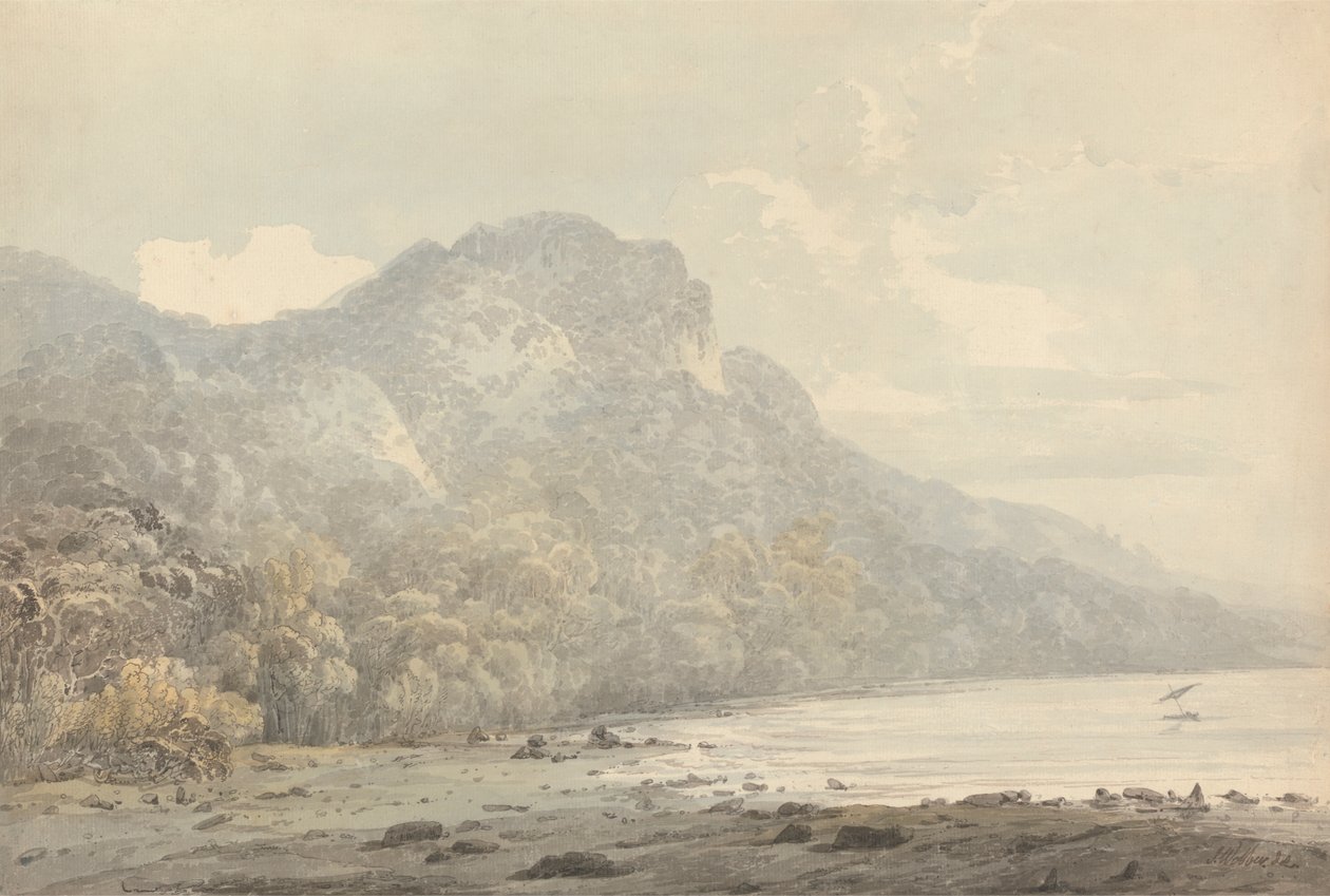 Udsigt over Cracatoa (sic), det kinesiske hav af John Webber
