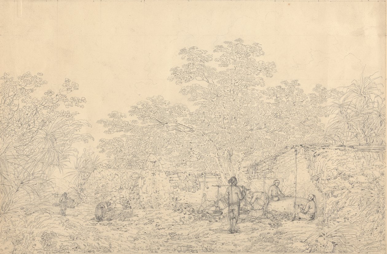 Landsbyscene af John Webber