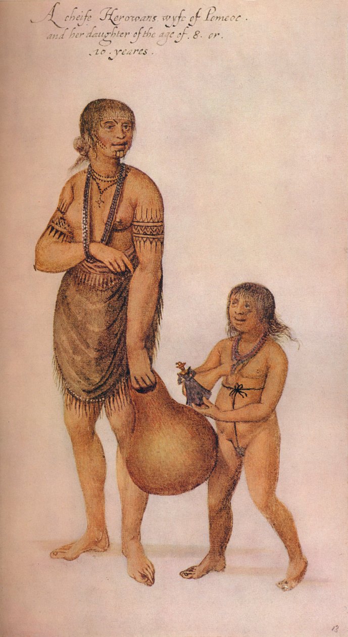 A Cheife Herowans Wyfe, c1585 af John White