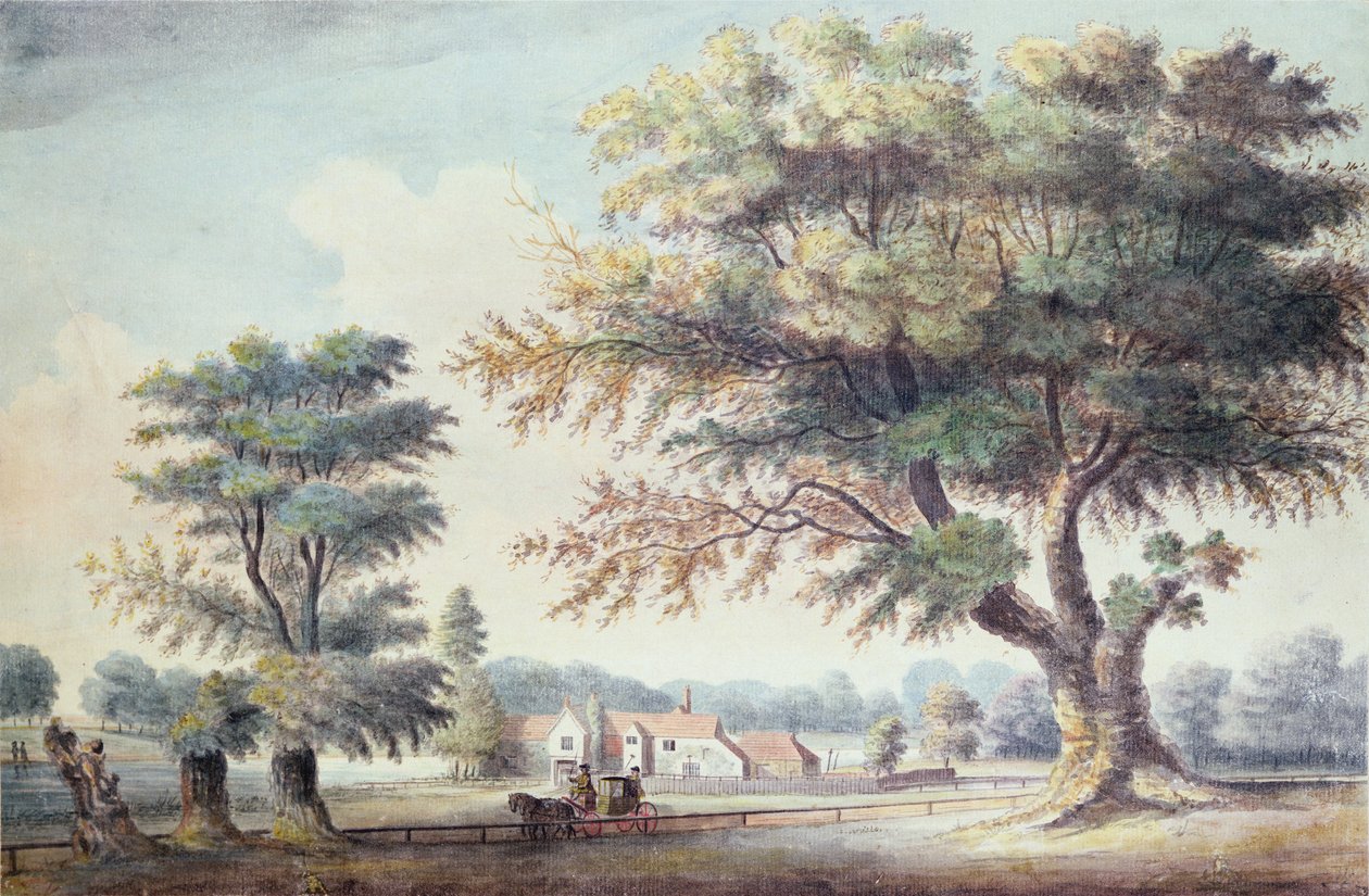 The Old Cheesecake House, nord for Serpentine, 1786 af John White