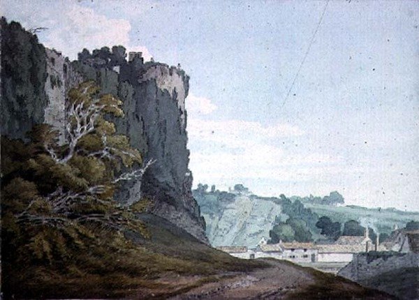 En del af Chepstow Castle, Monmouthshire af John White Abbott