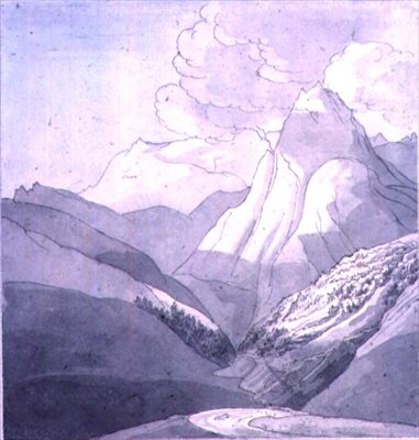 Alperne nær Rhinens udspring af John White Abbott