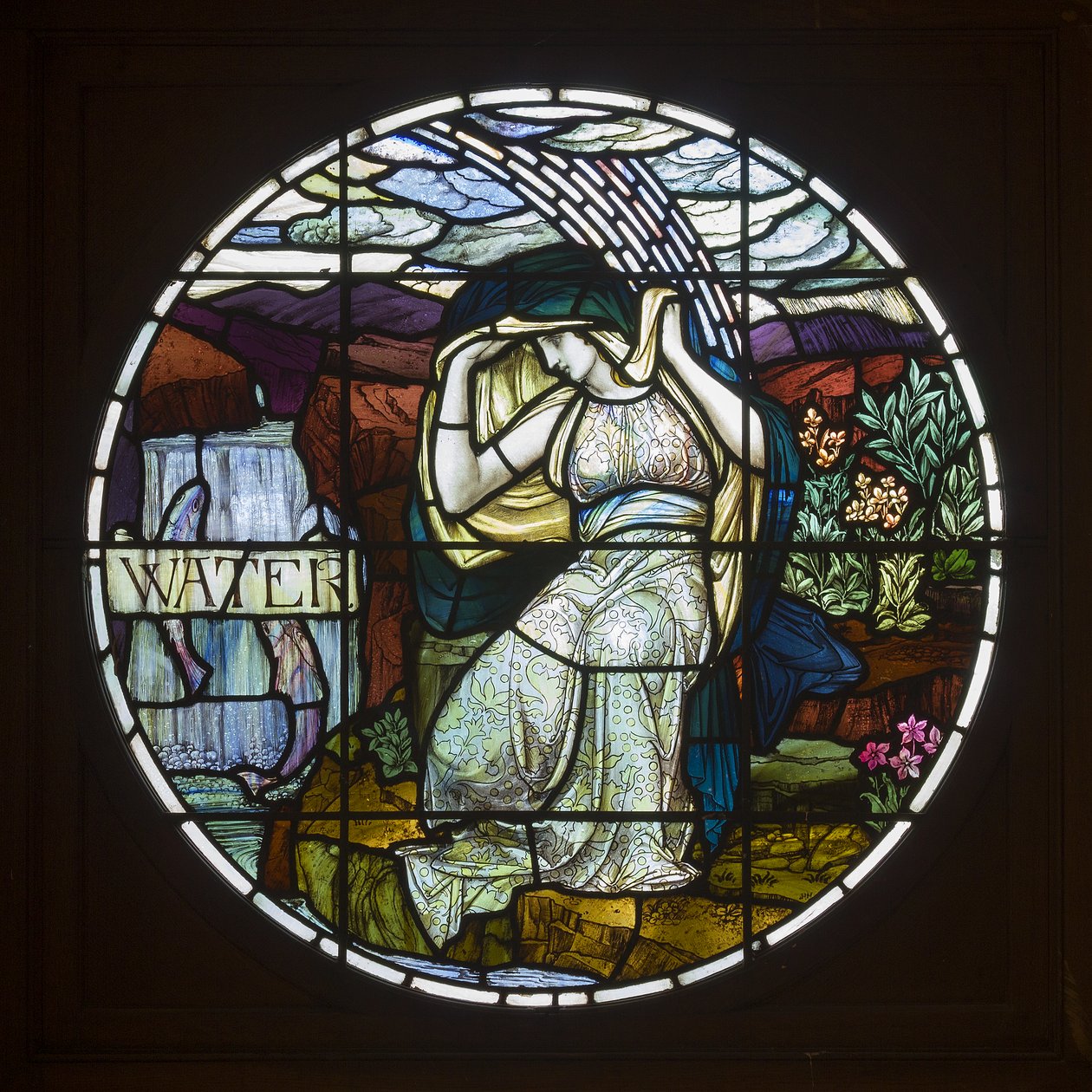 Biddulph Grange, James Powell & Sons, John William Brown (1842-1928), Vand, 1903, Art Nouveau af John William Brown