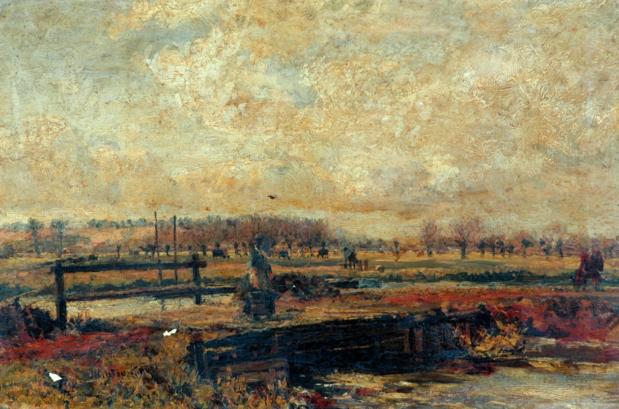 River Colne ved Rickmansworth af John William Buxton Knight