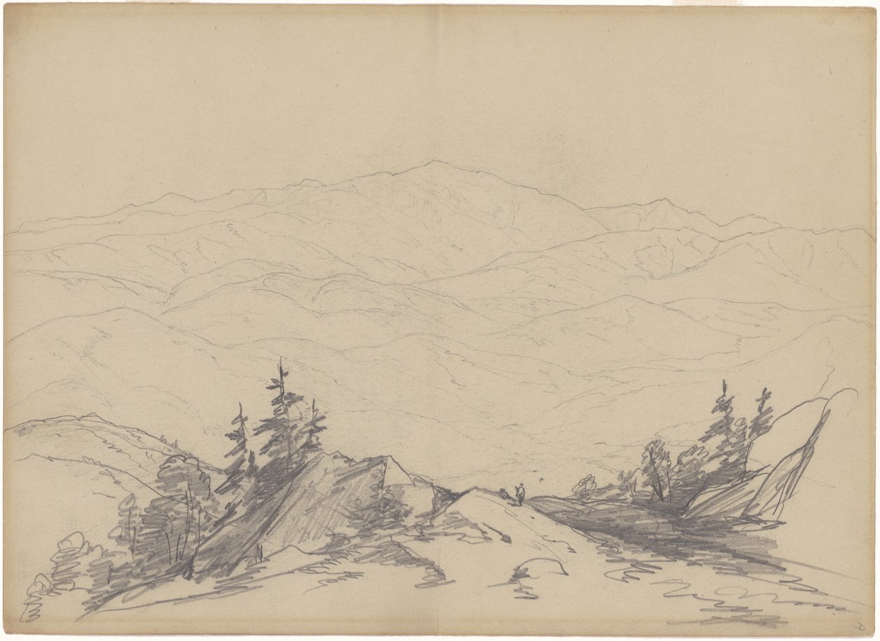 Bjerglandskab af John William Casilear
