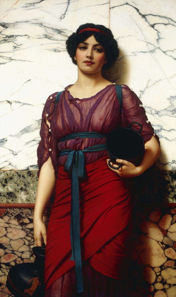En græsk idyl, 1907 af John William Godward