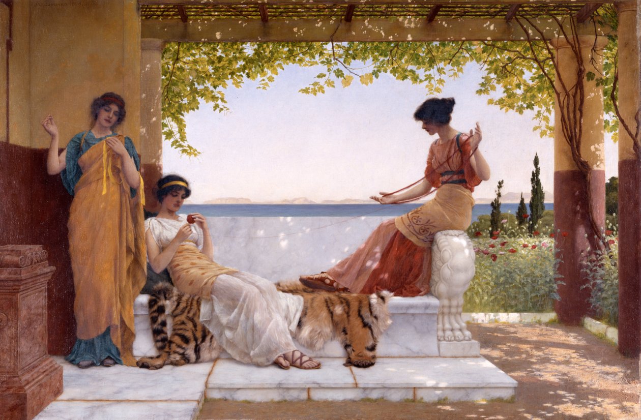 På altanen af John William Godward