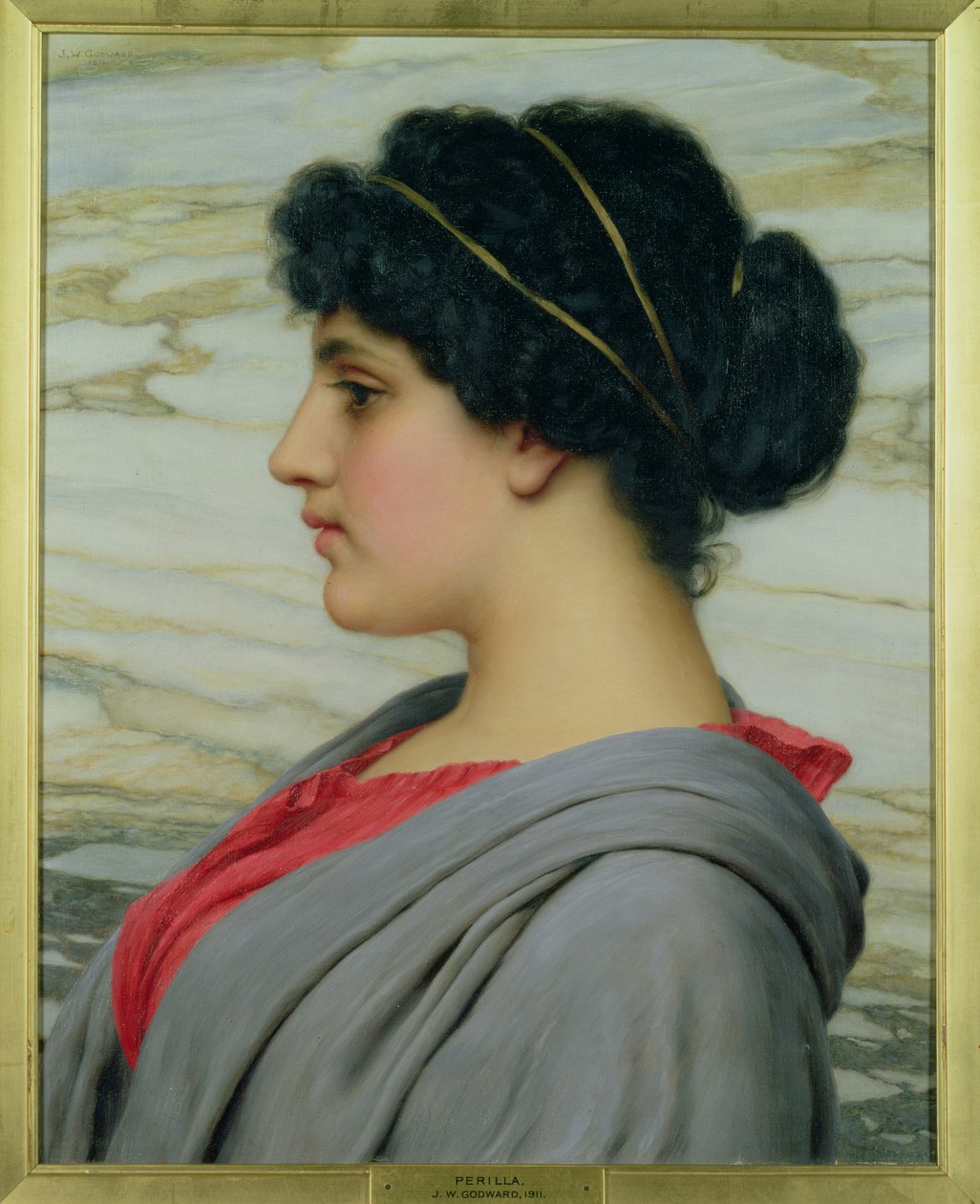 Knob, 1911 af John William Godward
