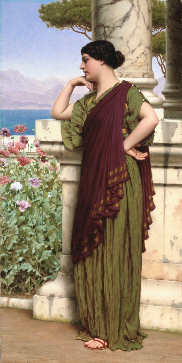 ømme tanker, 1917 af John William Godward