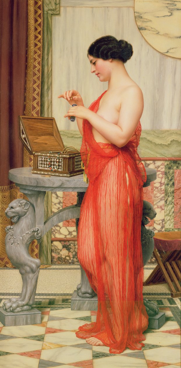 Den nye parfume, 1914 af John William Godward