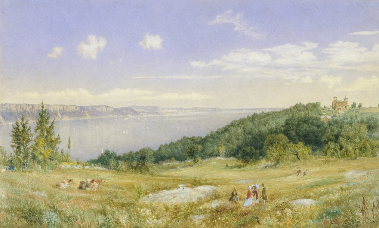 Palisaderne, ca. 1870. af John William Hill