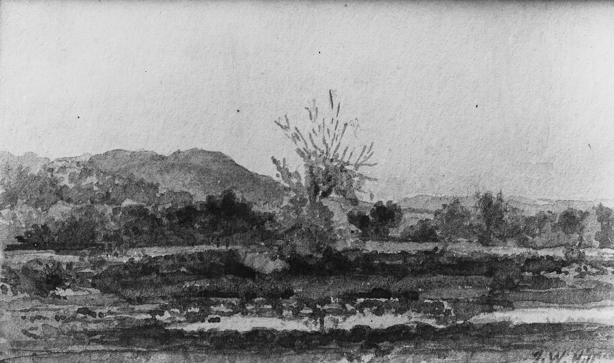 Three Views, nr. 3: Mount Carmel, nær New Haven, Connecticut,. af John William Hill