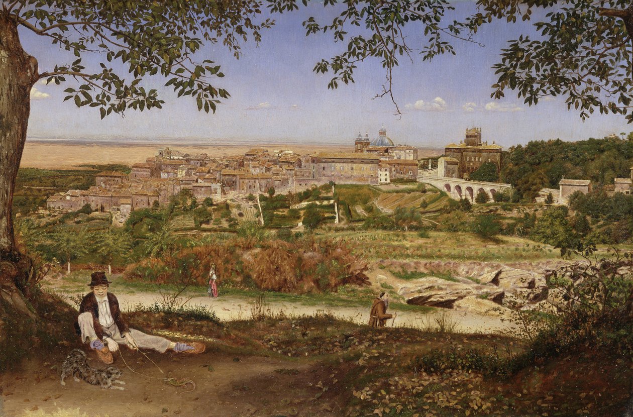 Ariccia, nær Rom, Italien af John William Inchbold