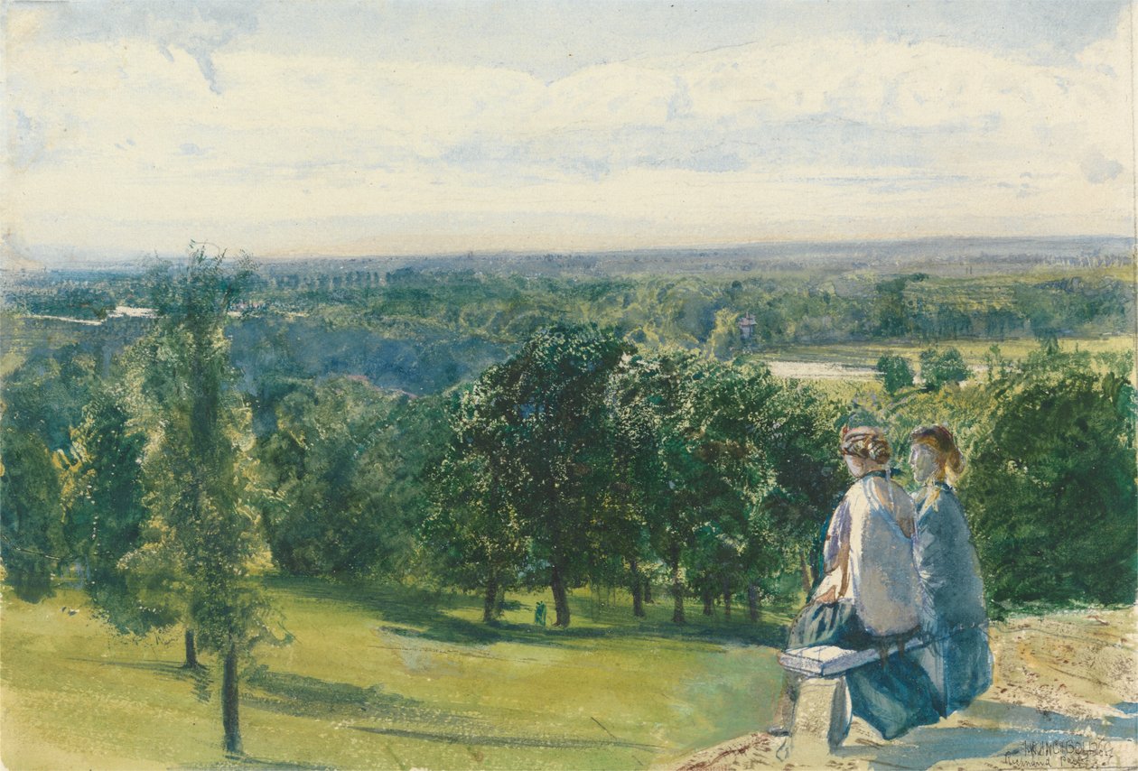 I Richmond Park af John William Inchbold