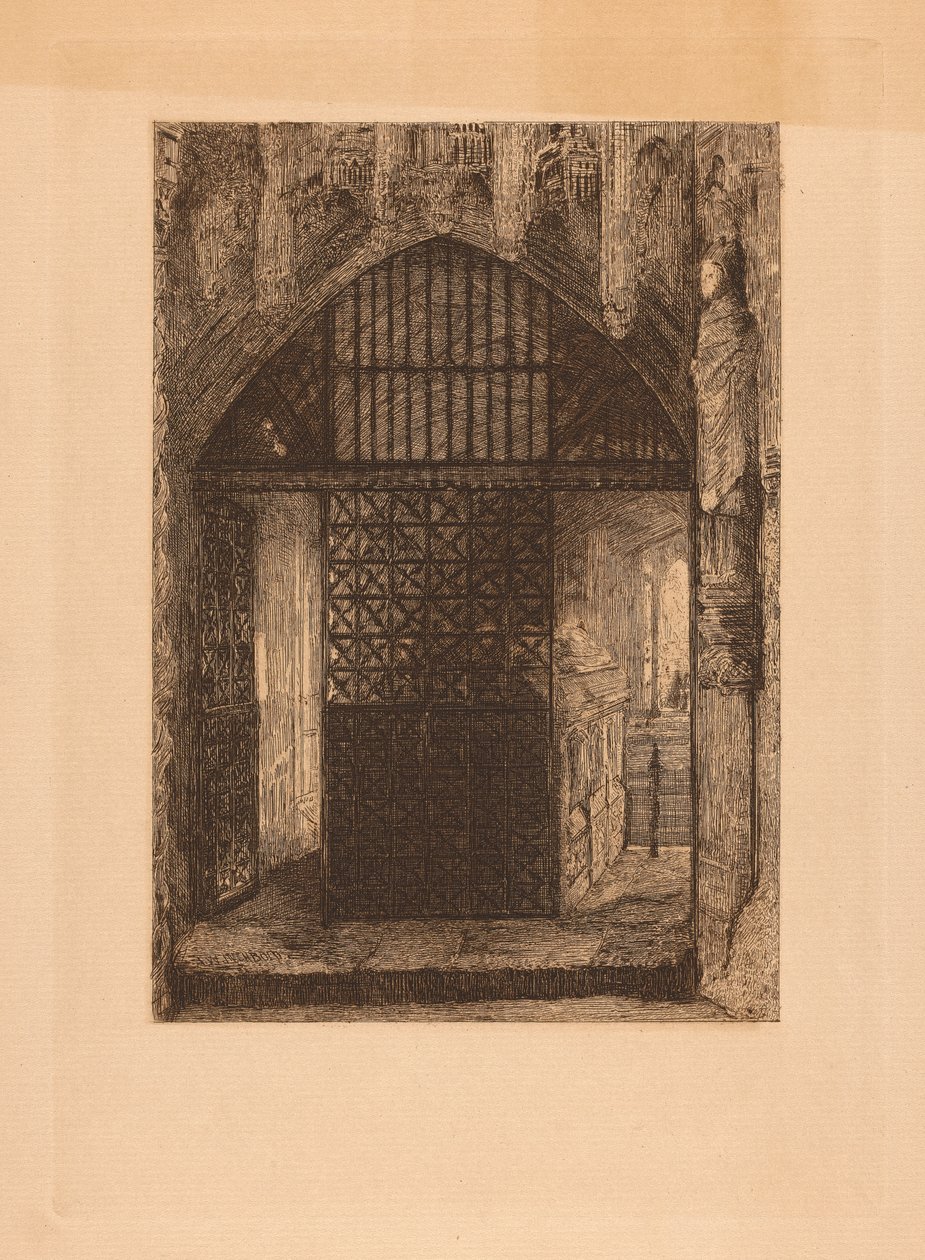 I Westminster Abbey af John William Inchbold