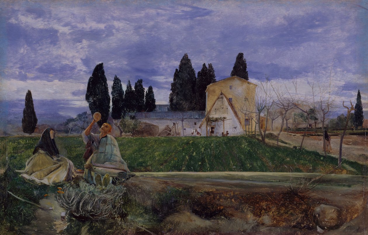 Forår i Spanien, nær Gordella, c1869. af John William Inchbold