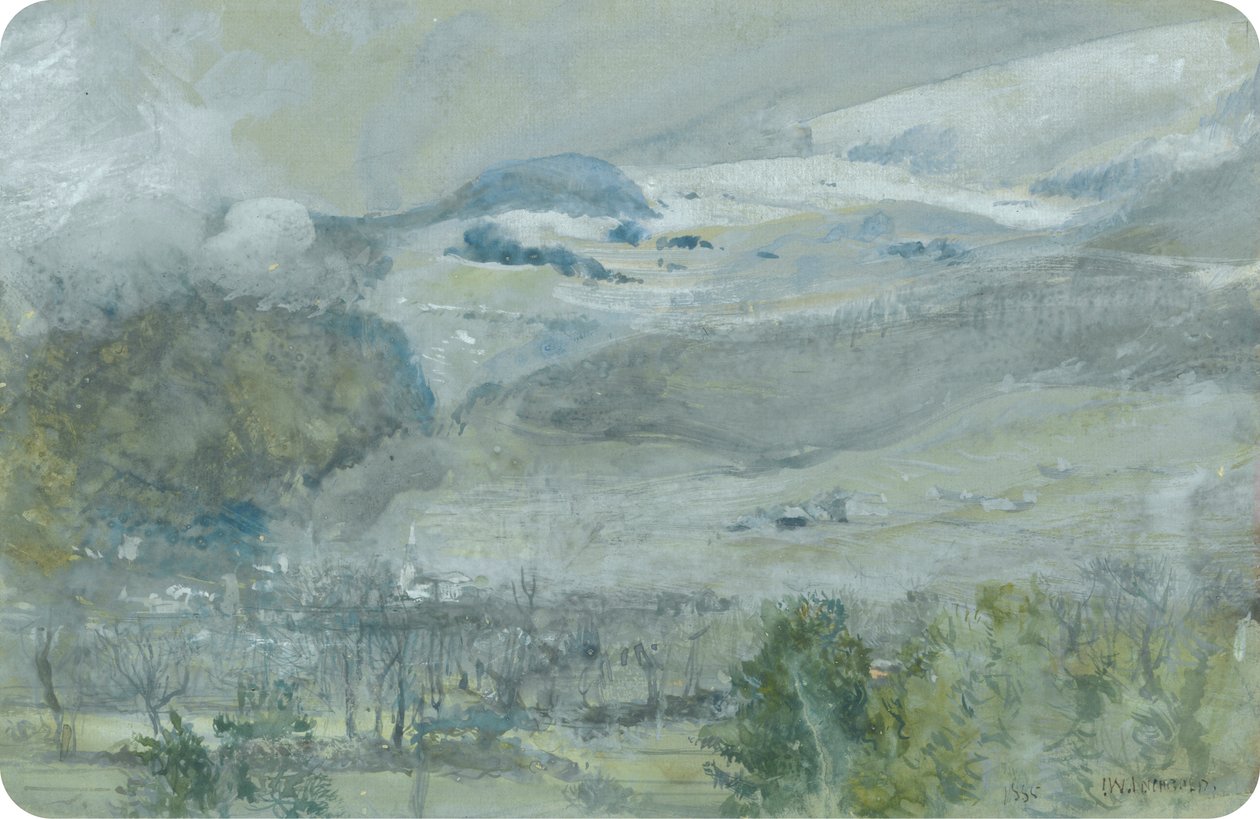Swiss Valley Landskab af John William Inchbold