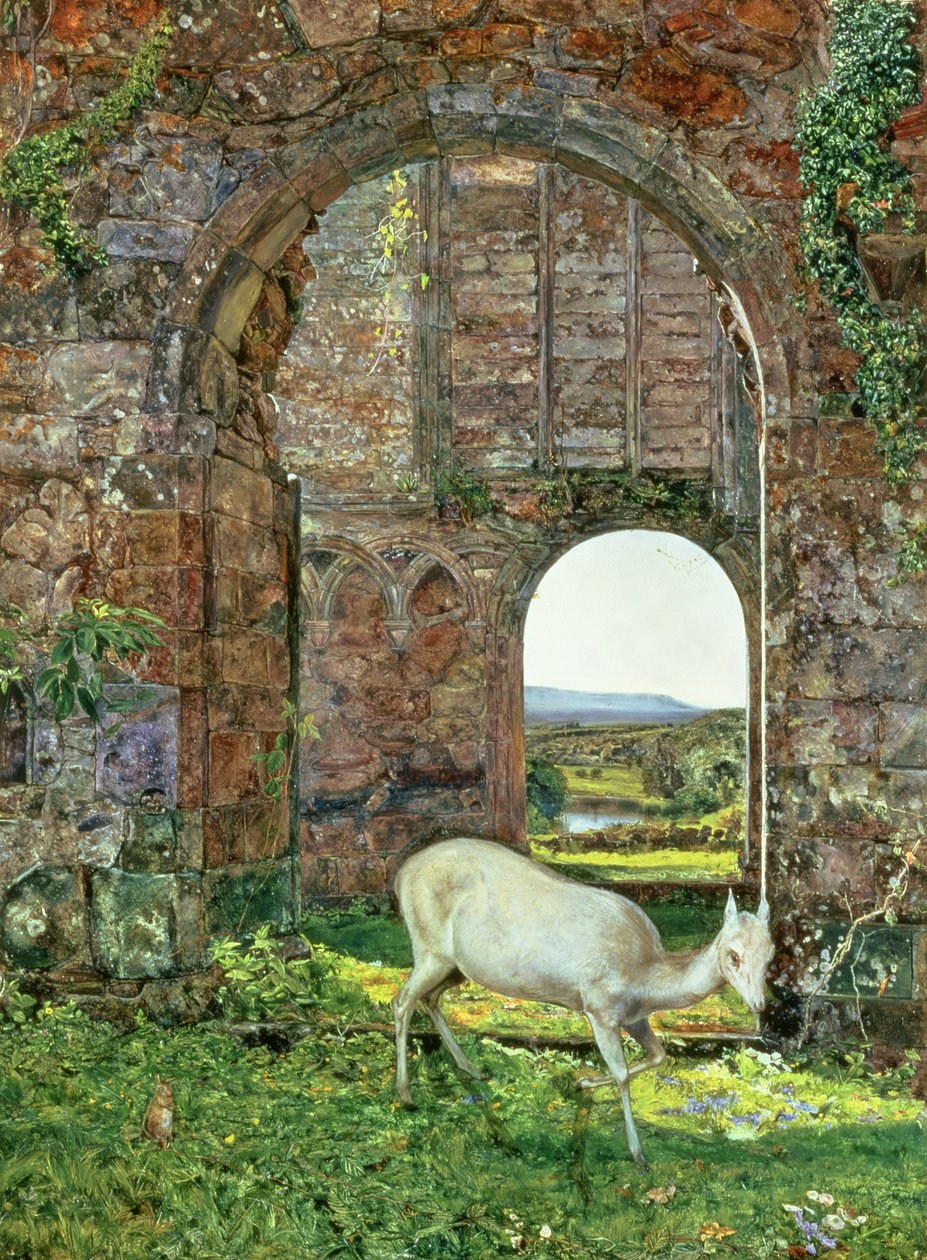 Den hvide dåe af Rylstone af John William Inchbold