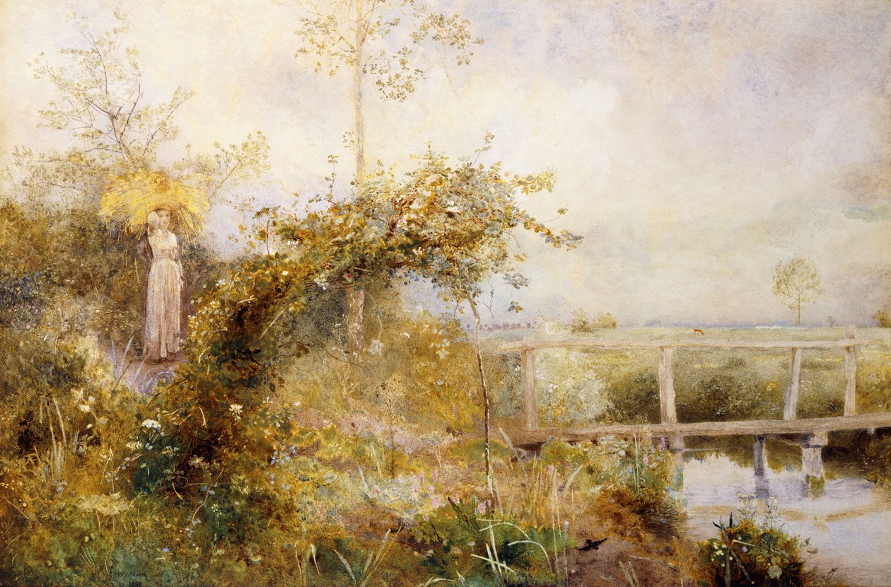 Tilbagekomsten fra høstmarken, 1880 af John William North