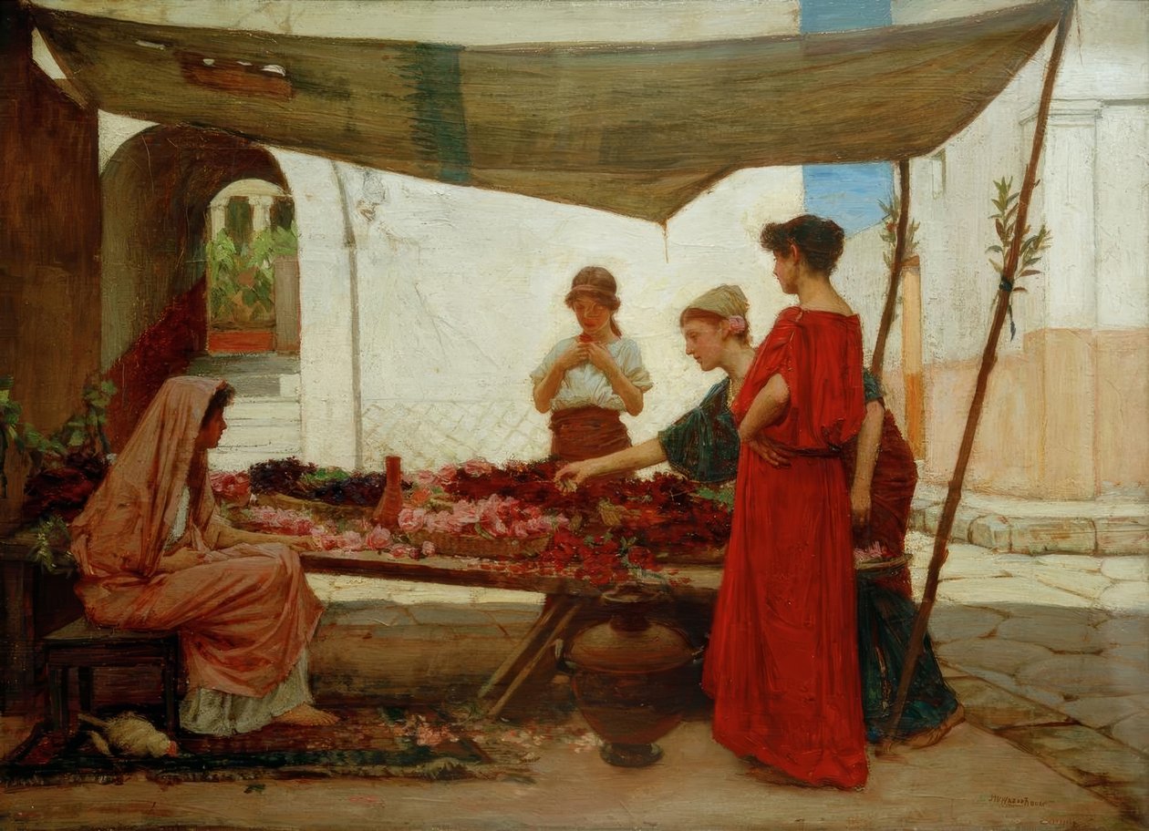 En Blomsterbod af John William Waterhouse