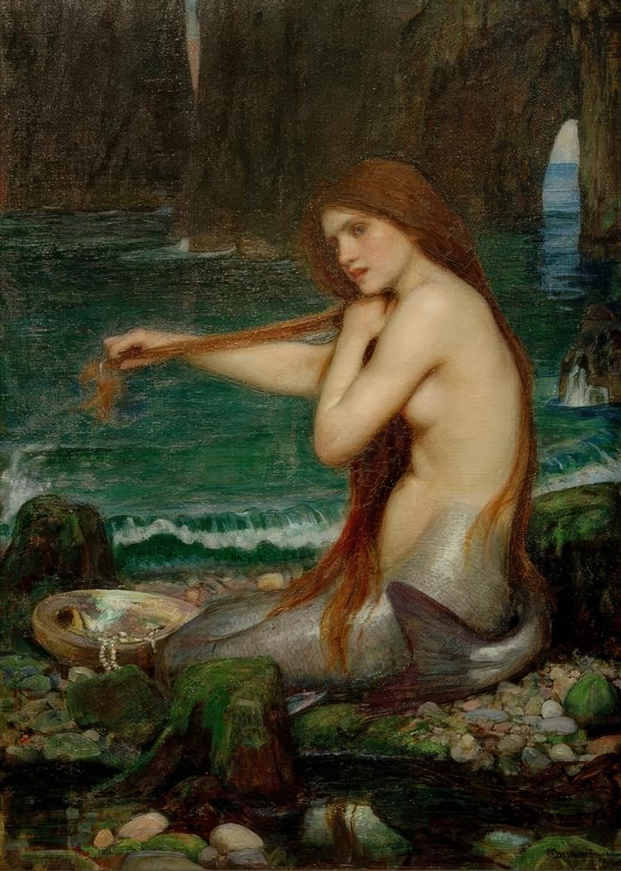 En havfrue af John William Waterhouse