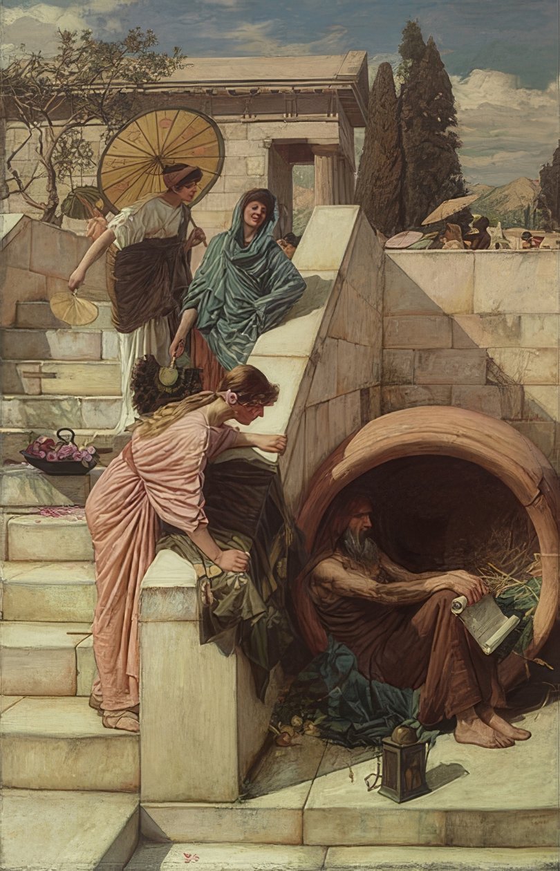 Diogenes. 1882 af John William Waterhouse