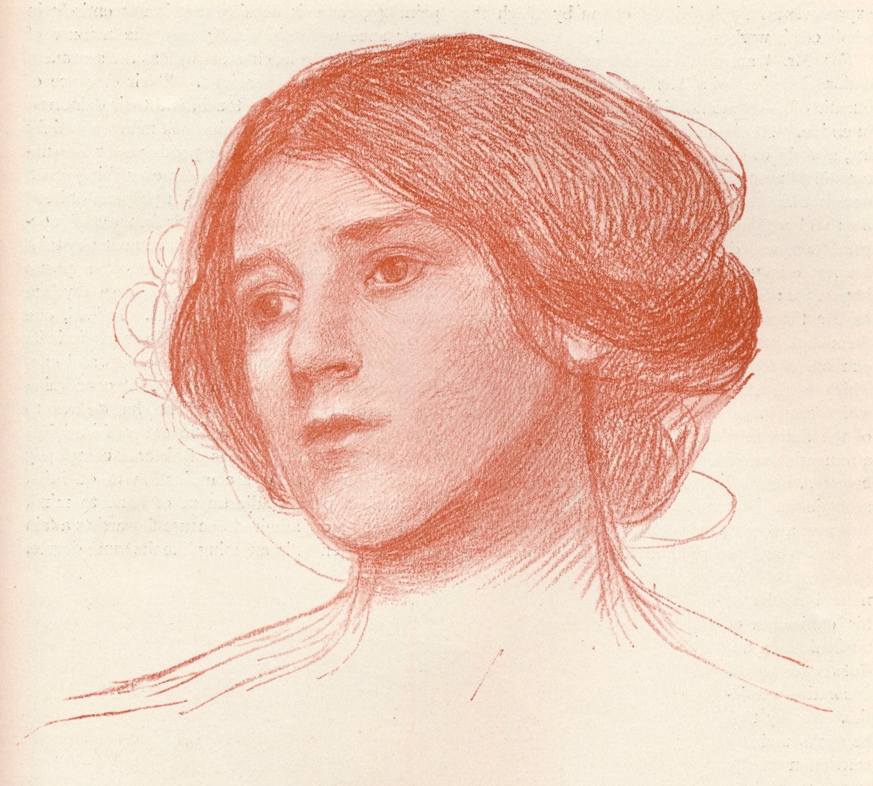Fra et studie i sangvinsk, c1899 af John William Waterhouse