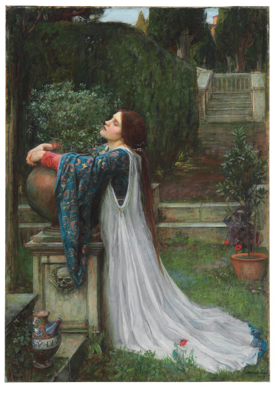 Isabella og gryden med basilikum, 1907 af John William Waterhouse