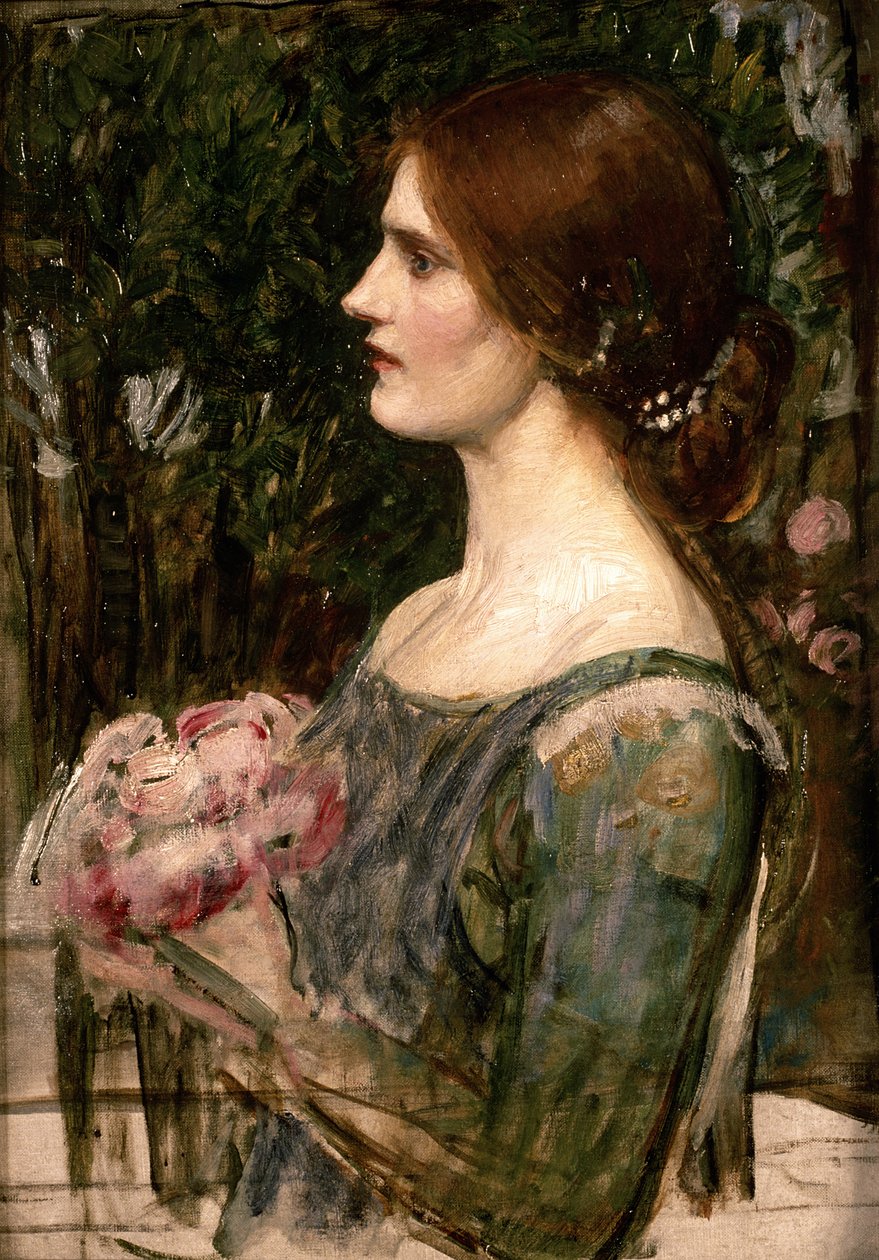 Buketten, ca. 1908 af John William Waterhouse