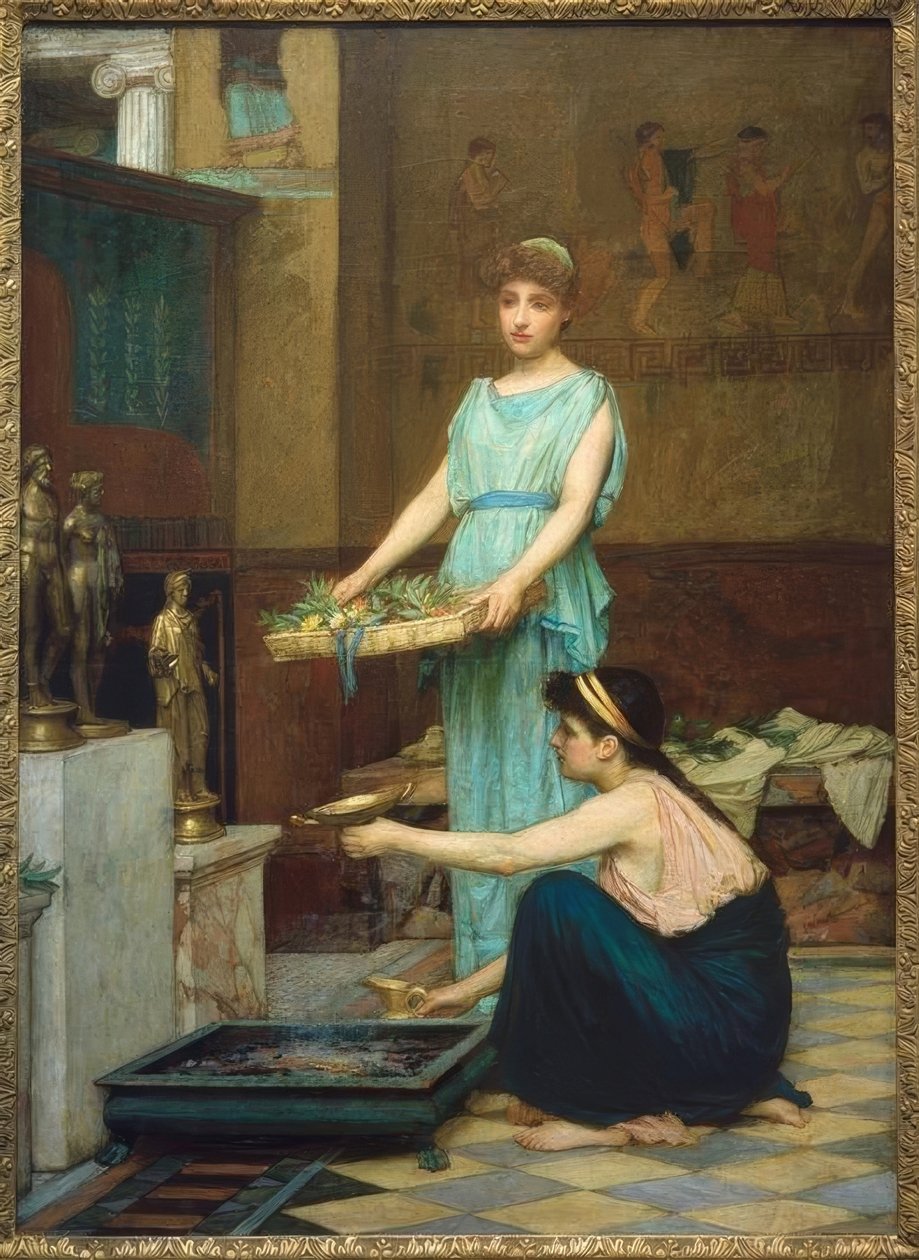 Husholdningsguderne af John William Waterhouse