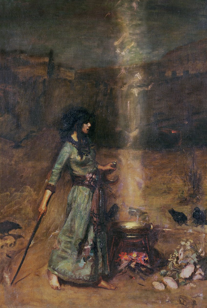Den magiske cirkel af John William Waterhouse