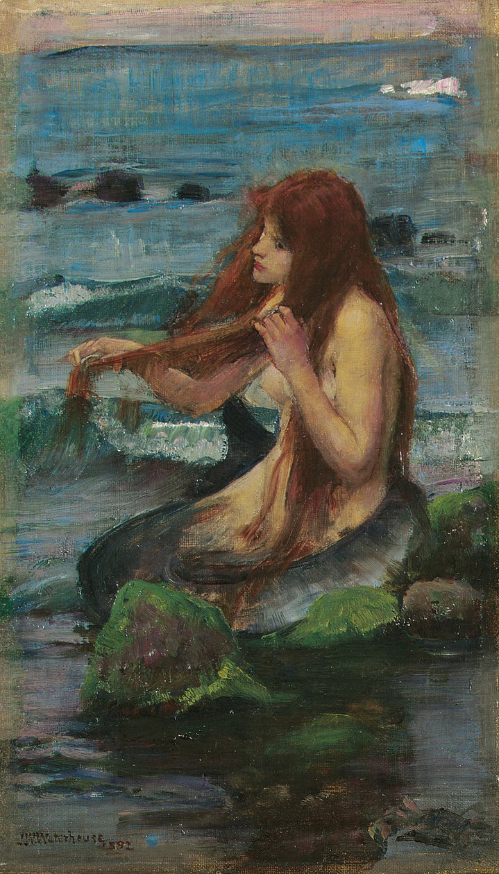 Havfruen, 1892 af John William Waterhouse