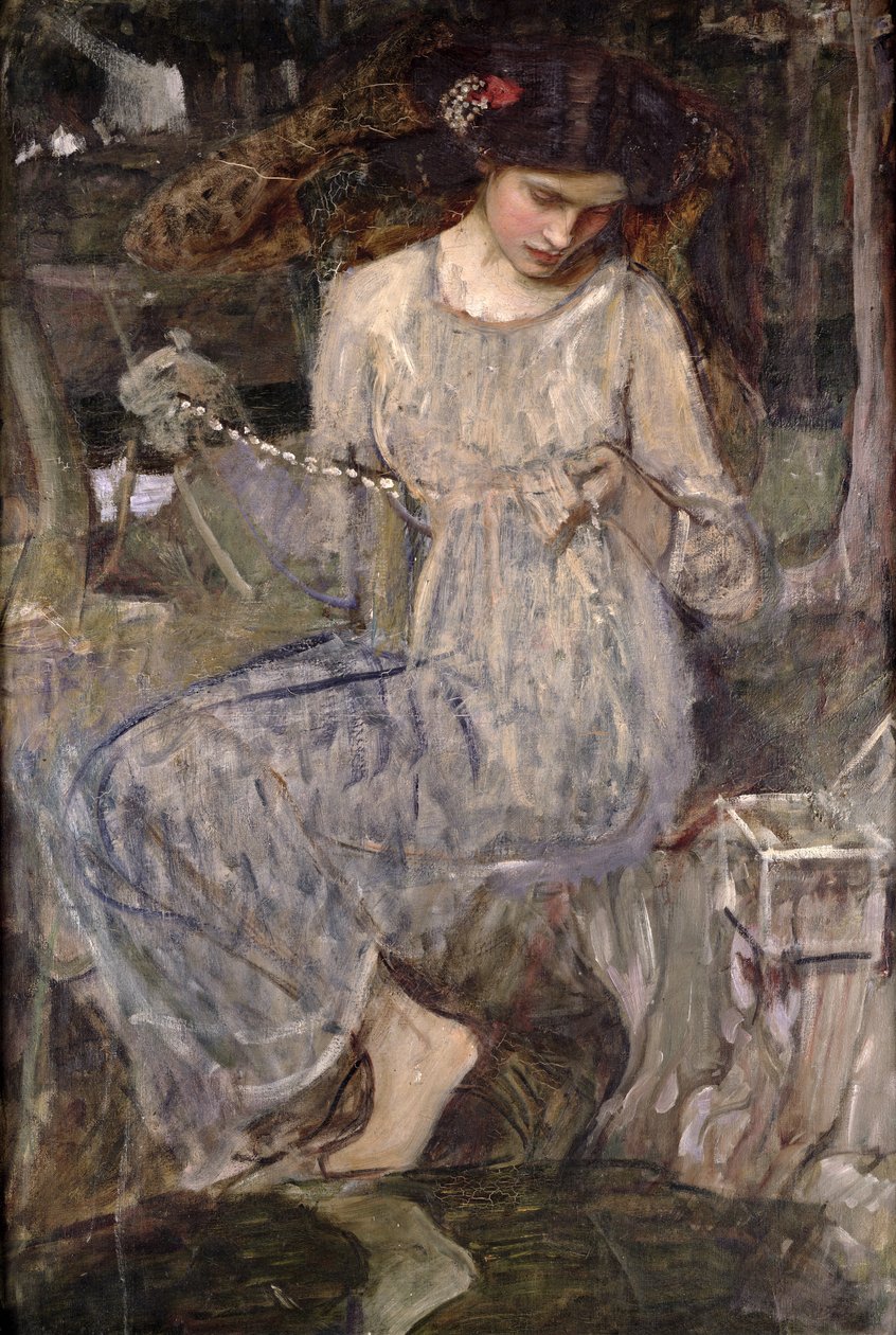 Halskæden, ca. 1909 af John William Waterhouse