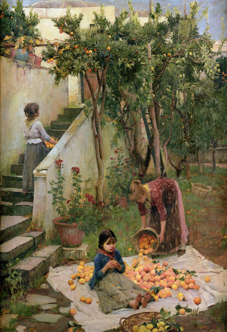 De orange samlere af John William Waterhouse
