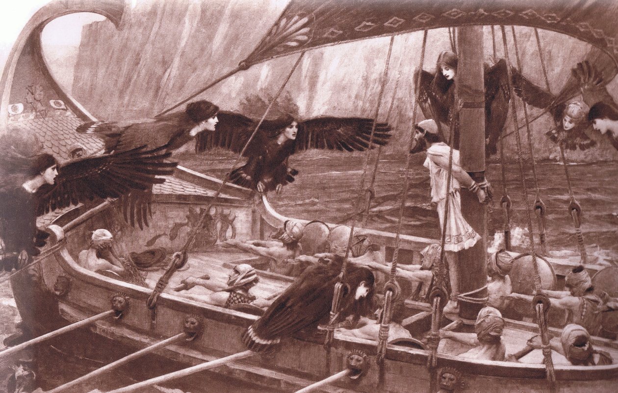 Ulysses and the Sirens, fra MacMillan skoleplakater, ca. 1950-60